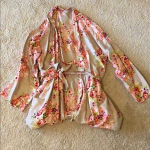 Floral robe.